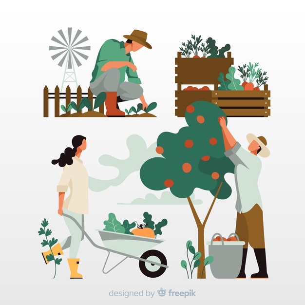 sustainable agriculture credits for freepik