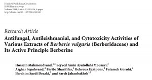 1-Cytotoxicity Activities of Various Extracts of Berberis vulgaris